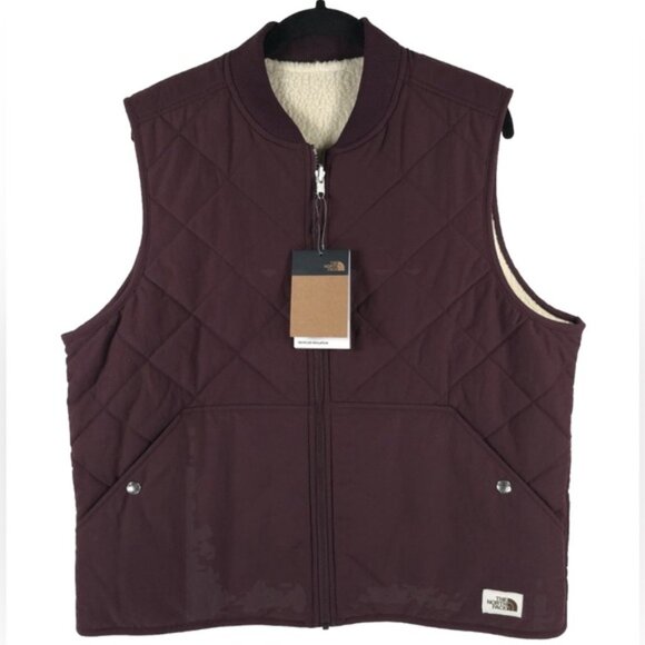 NWT THE NORTH FACE W Cuchillo Reversible Vest RTO Root Brown Size XL - Picture 5 of 16